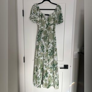 Luxedo from Lulus green floral dress